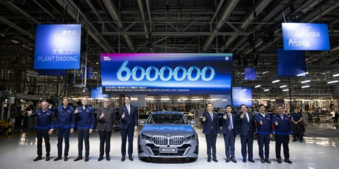 Sorozatgyártási mérföldkő Senjangban: a BMW Brilliance Automotive elkészítette a hatmilliomodik autót