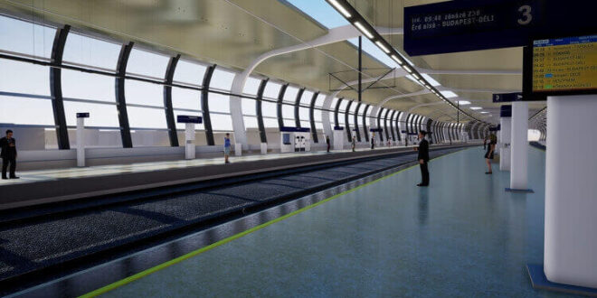 44 decibeles zajcsökkentést hoz a Déli Körvasút új üveg zajvédő fala