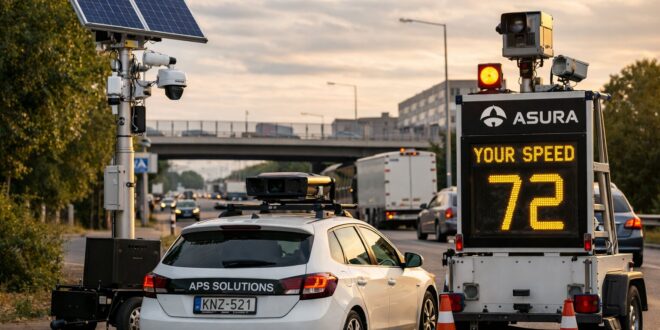 Napelemes és mobil megoldásokkal újul meg a forgalomellenőrzés Magyarországon