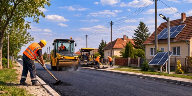 Útfejlesztések és energetikai korszerűsítés zajlik Pusztaföldváron