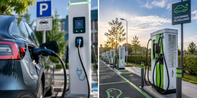 Már több mint 4200 elektromos töltő működik Magyarországon