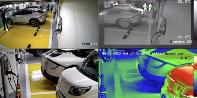 Az elektromos autók terjedésével új tűzvédelmi kihívások jelentek meg a mélygarázsokban