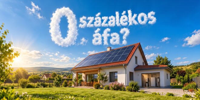 Nulla százalékos áfa érkezhet a magyar napelemes rendszerekhez?